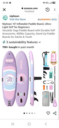 10' Inflatable paddle board great for kids or adults