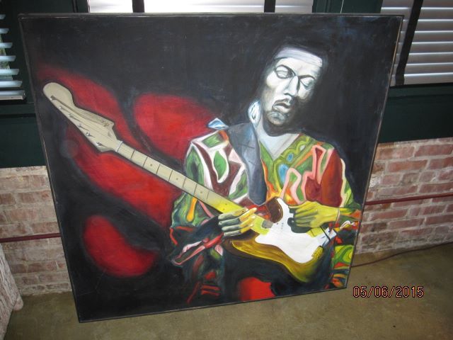 FURTHER REDUCED: JIMI HENDRIX OIL PAINTING