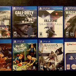 Play Station PS4 Video Games