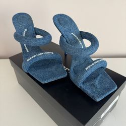 Alexander Wang Denim Heels size 41 (10w)
