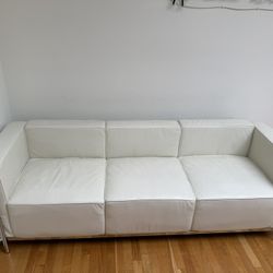 Le Corbusier LC3 Sofa - White Leather 
