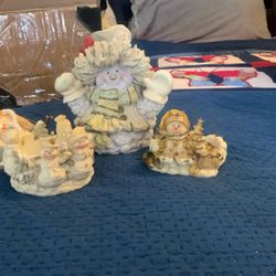 Snowman Christmas Decor/candle Holders