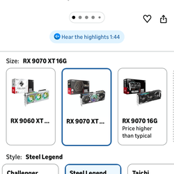 9070xt 16 Asrock legend