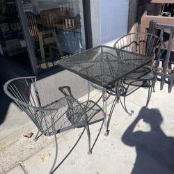 METAL CHAIRS & TABLES