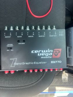7-Band Parametric Equalizer with Auxiliary Input and Digital Full Range Micro CAR Amplifier