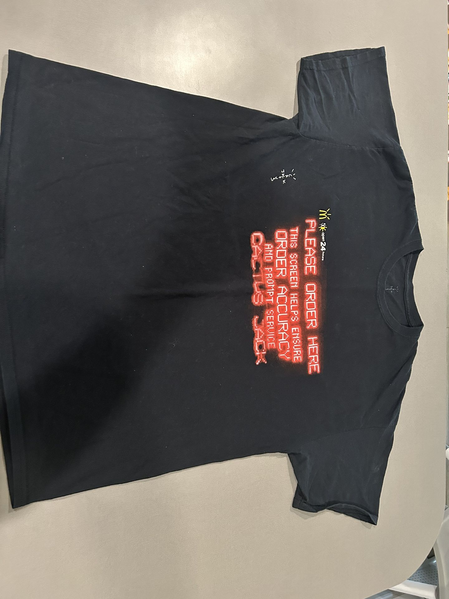 Travis Scott x McDonald’s Order Here T-shirt