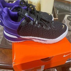 Nike LeBron 18PS Lakers Little Kids Sneakers Size 13C
