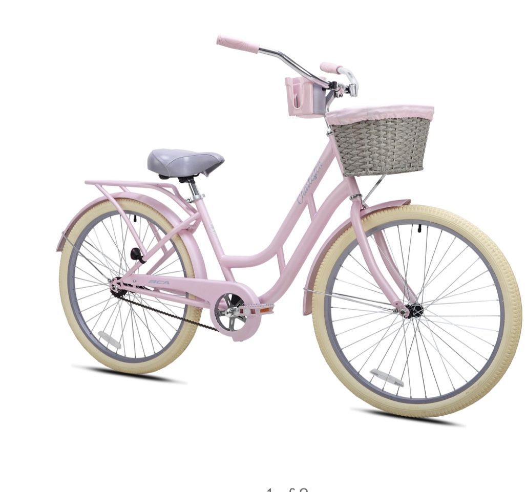 Kent 26 inch Ladies BCA Charleston Beach Cruiser Bike Pink