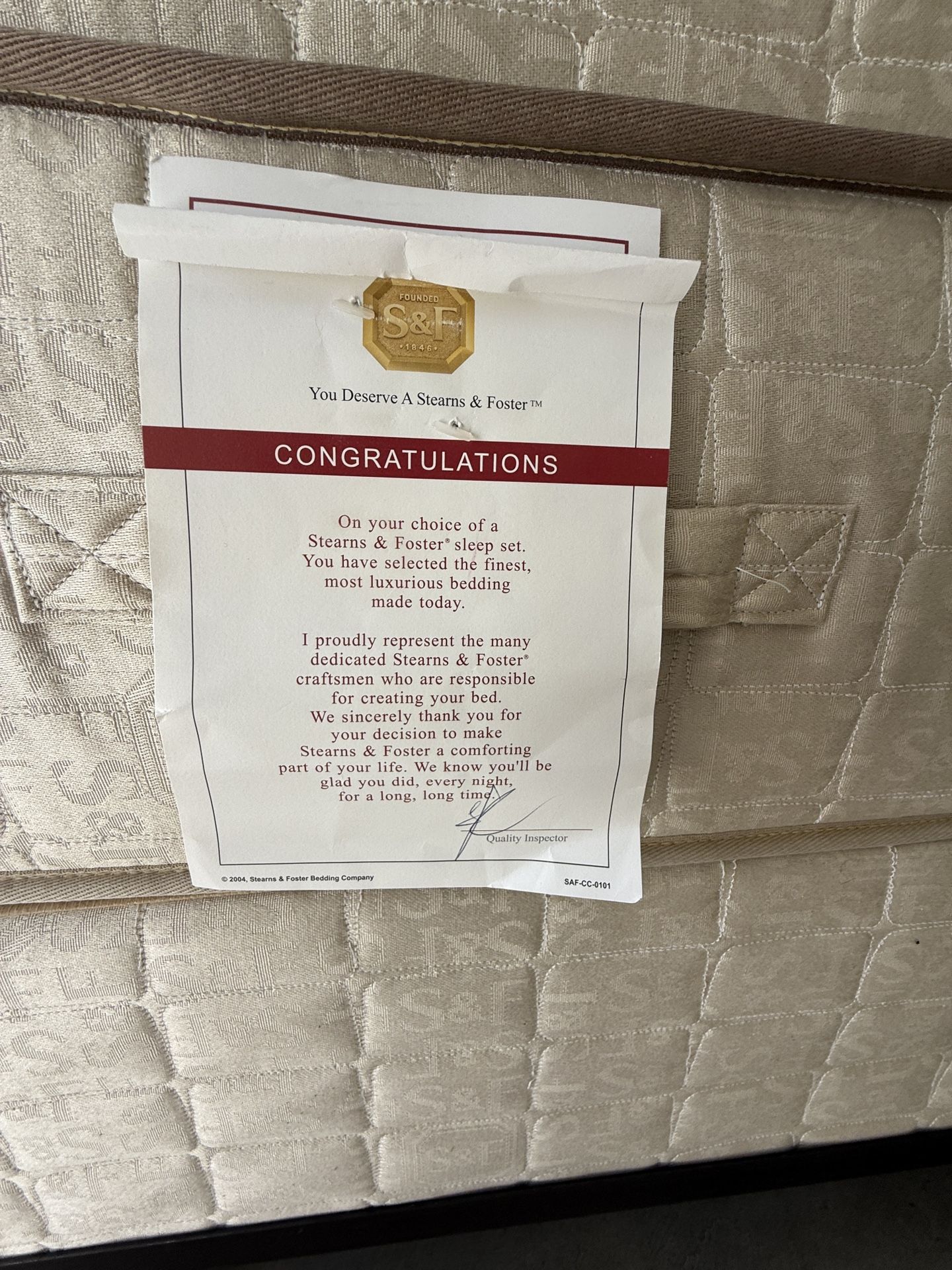 King Size Mattress + Box Spring