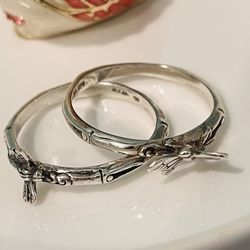 925 Silver Sarda Vintage Rings Size 12 Butterfly And Dragonfly