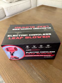 Electric cordless leaf blower, air duster