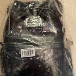 Disney Loungefly Exclusive Minnie Black Sequins Brand New 