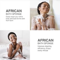African Bath Sponge African Net Long Net Bath Sponge Exfoliating Shower Body Scrubber 