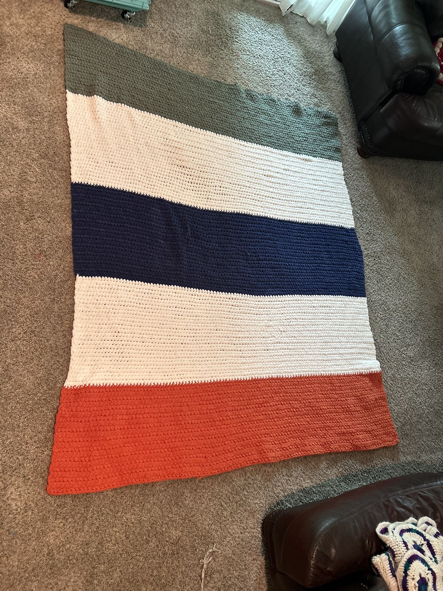 Crocheted Full/Queen Size Blankets