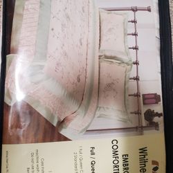 whitney street embroidered full / queen set