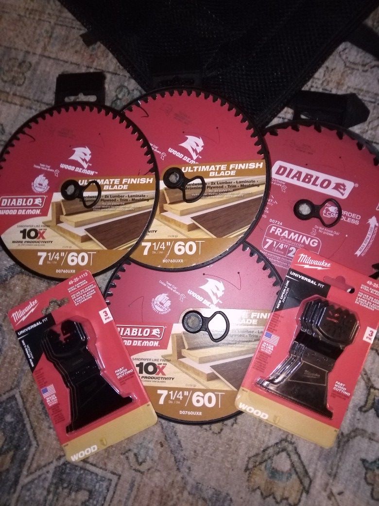 Milwaukee And Diablo Saw Blades