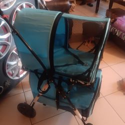 Brand New Beautiful Double Pet Stroller 