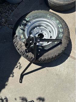 Extra tire and stand