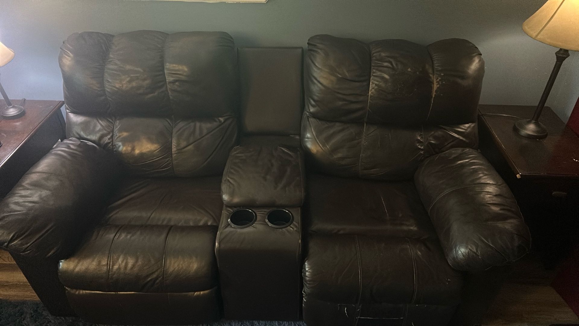 Free Leather Electric Recliner (Pick Up Only)