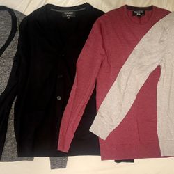 Banana Republic Sweater & Cardigan Bundle – Size LT – Merino Wool – Like New