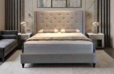 NEW FULL AND QUEEN SIZE BED WITH MATTRESS AND FREE DELIVERY PAY ON DELIVERY