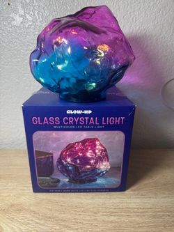 Glow-Up Glass Crystal LED Table Light