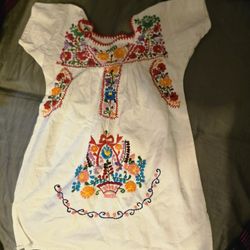 Toddler 2t Mexican Folkorico Dress For Kids