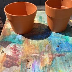 2 Clay Pots