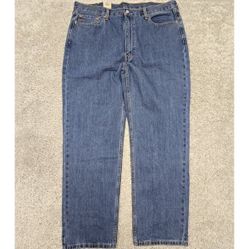 Levis 550 Jeans Men 40x32 Blue Relaxed Taper Fit Medium Wash Cowboy Biker Denim 