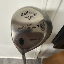 Callaway Warbird Great big Bertha “LEFTY” driver 9.0* stiff flex