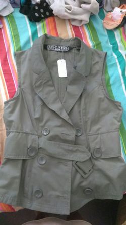 Olive Green Vest