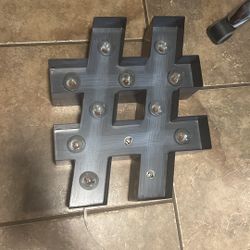 Hashtag Light Up Sign 