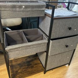 New Organizer And Storage, 3 Tier With Drawe 
