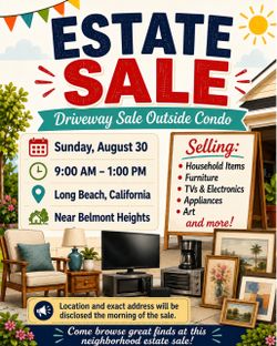 Estate Garage Yard Sale in Long Beach, CA