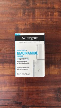 Neutrogena Hydro Boost + NIACINAMIDE Serum; Improves Uneven Tone And Dull Complexion: FRAGRANCE FREE