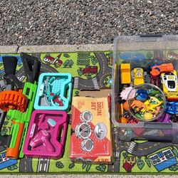 Kids Toys And Car Mat
