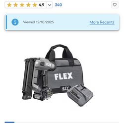 FLEX 2-1/8-in 18 -Gauge Cordless Straight Brad Nailer (Battery Included and Charger Included) FX4331-1A