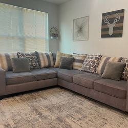 Dark Gray 2Pc Sectional Sofa