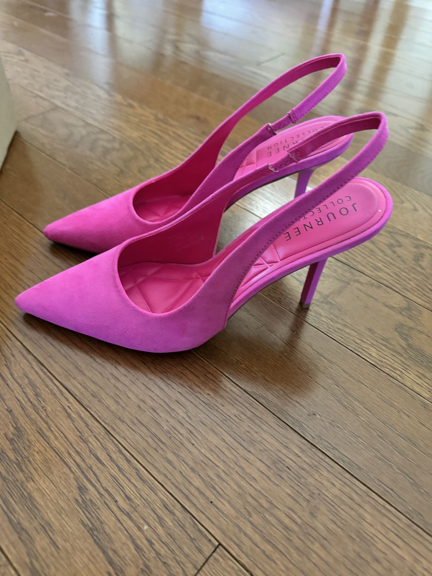Journee Collection Pink Slingback Heels