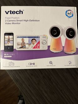 VTech RM5856-2HD 2-Camera Smart WiFi Baby Monitor – 5” HD Screen