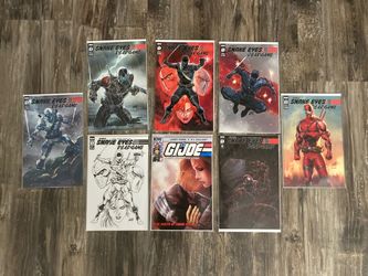 G.I. Joe Snake Eyes Deadgame Comic book Lot 1, 3, 4, plus Variants