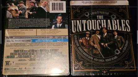 The Untouchables 4K Ultra HD Limited Edition Steelbook