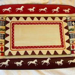 Beautiful Del Rio Ceramic Serving Tray!