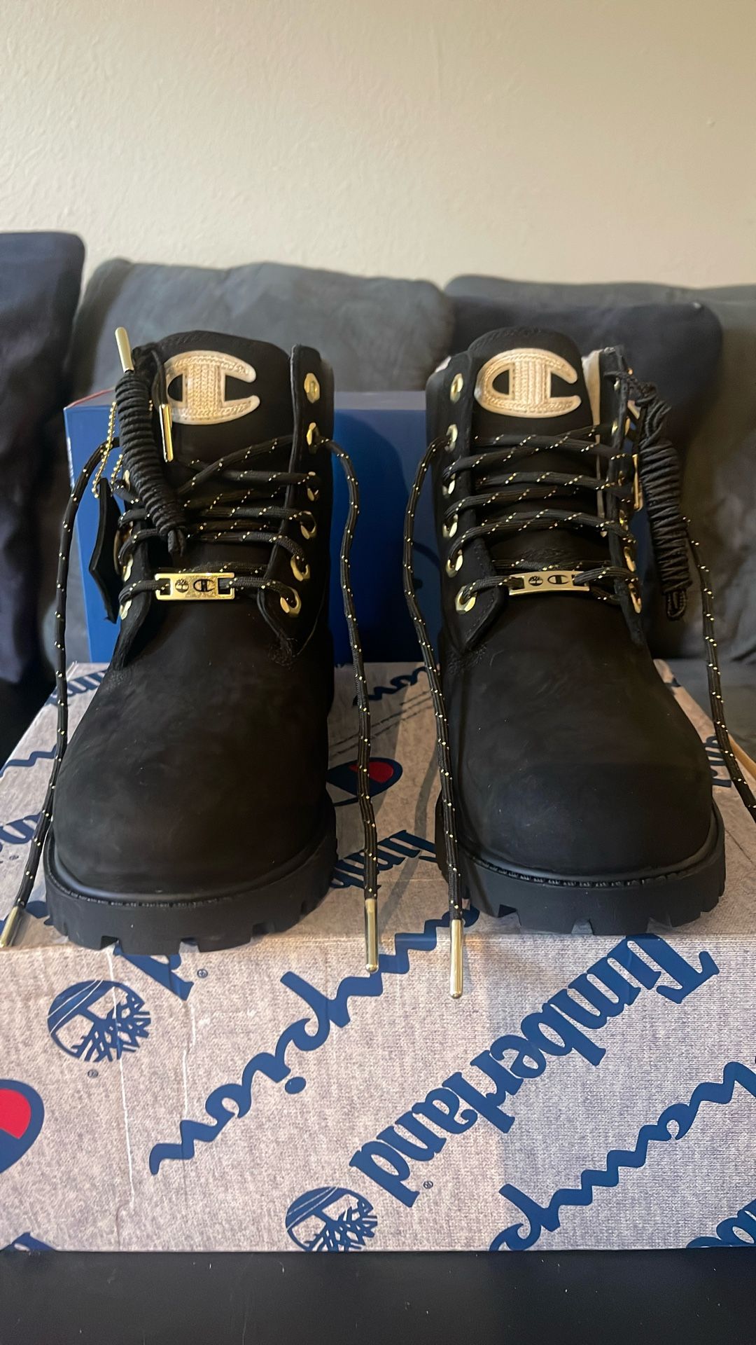 Timberland Premium 6 IN Shearling Boot Black Nubuck