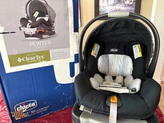 ONLY $95: Chicco KeyFit 30 ClearTex Rear-Facing Infant Car Seat with Base In Pewter.