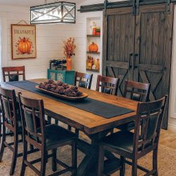 Custom Designed Farmhouse Dining Tables.
