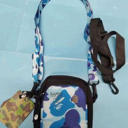 BAPE BLUE SHOULDER BAG 