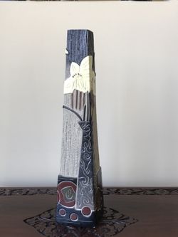 Hand made clay new vase