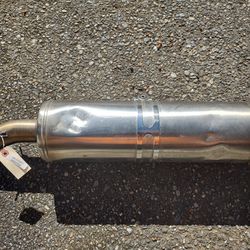 2009 BMW f800gs motorcycle exhaust.