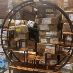 🔥On sale  🔥Plant Stand Indoor: 6-Tier Plant Stand Metal Display with Wheels Hanging Planters for Indoor Plants/Books/Fashion Accessories 2pcs $ 120